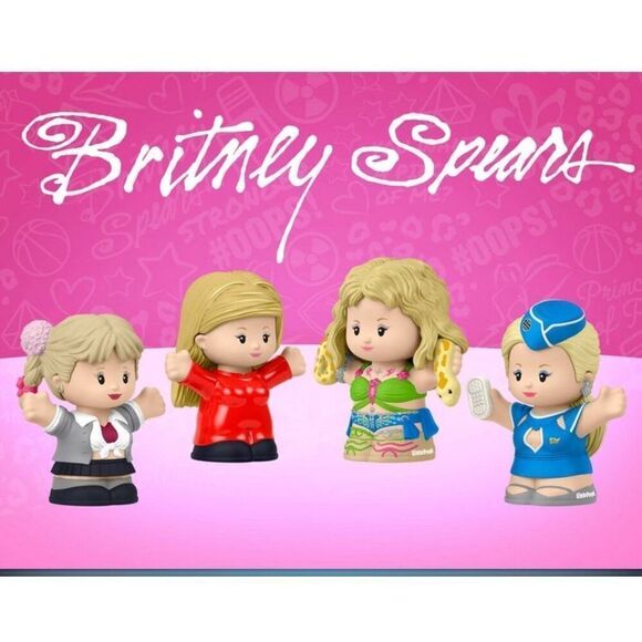 Fisher-Price Little People BRITNEY SPEARS Collector Figures, 4pk - New/ Sealed! - Picture 8 of 12